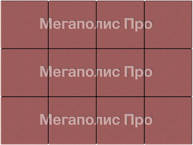 Тротуарные плиты Выбор Квадрум В.1.К.10 300х300х100 мм Стандарт Красный фото 4