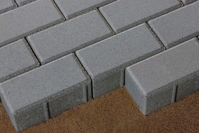 Брусчатка 342 механический завод Прямоугольник (кирпич) 200х100х40 мм Серый фото 2