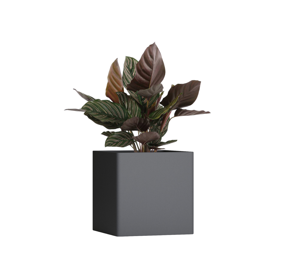 Кашпо TERRAFAKTURA Квадро 50x50x50 Маренго фото 1