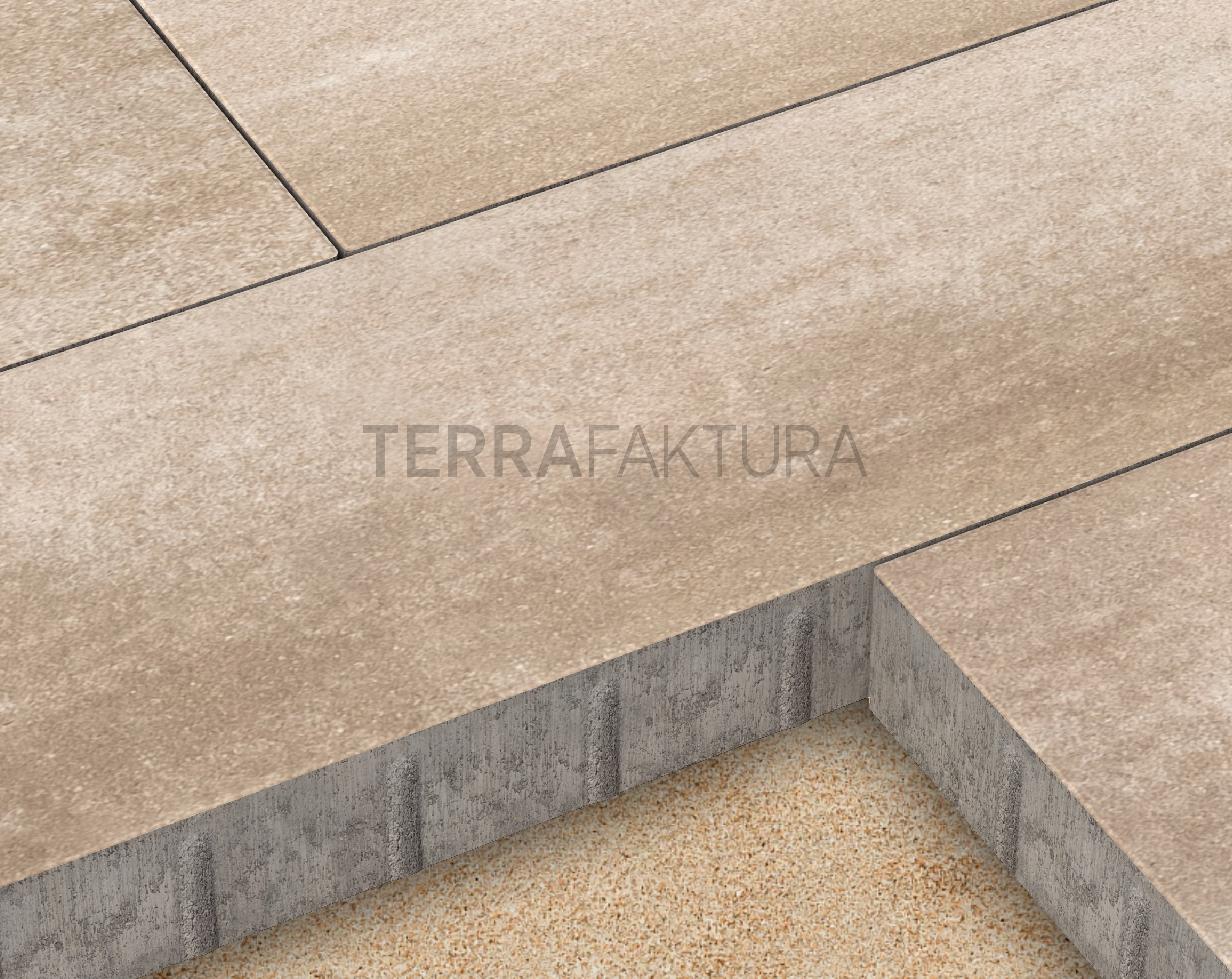 Тротуарная плитка Terrafaktura Лонго 900x300x80 мм Береговая дюна фото 3