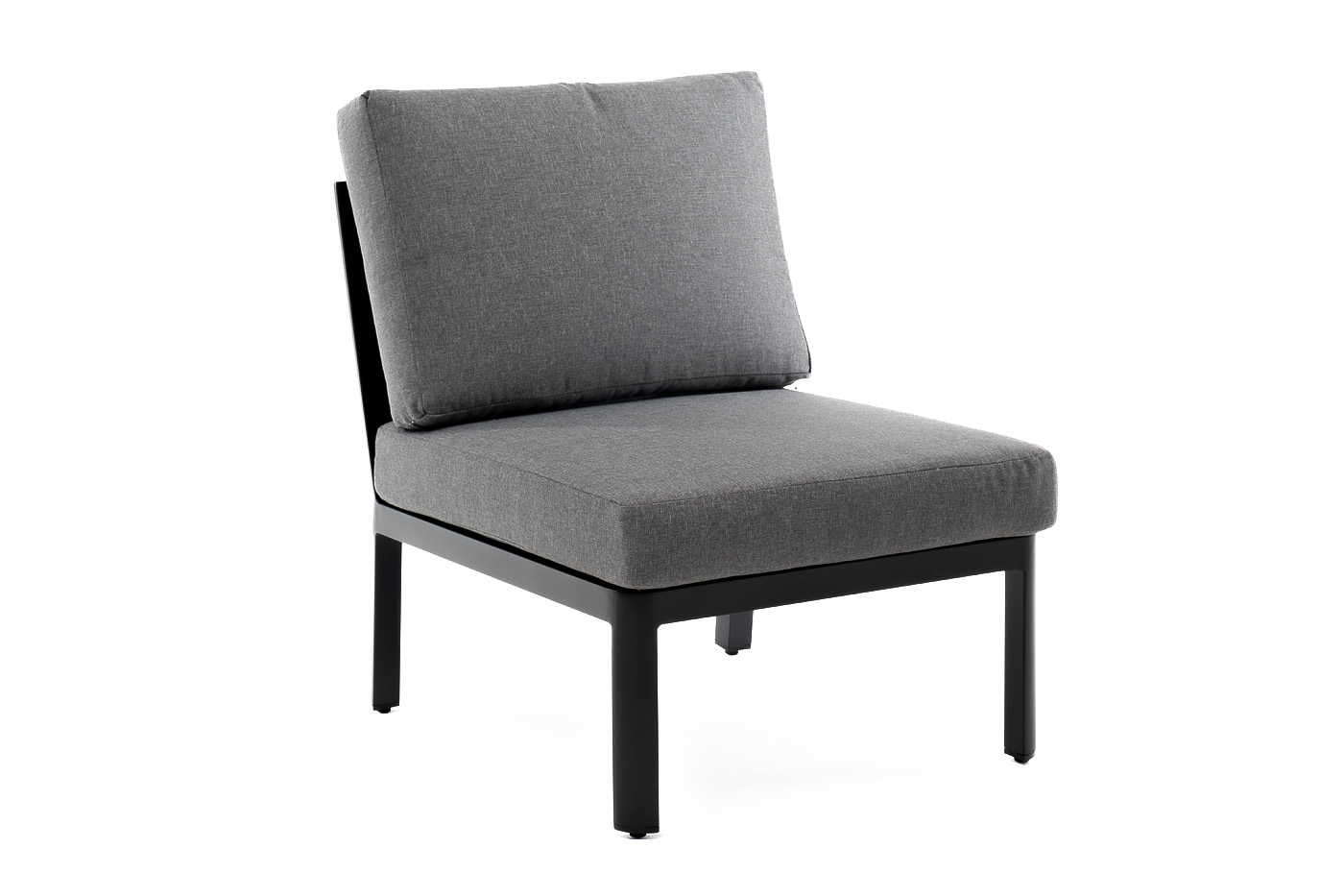 Париж модуль диванный алюминиевый центральный, цвет серый фото 3