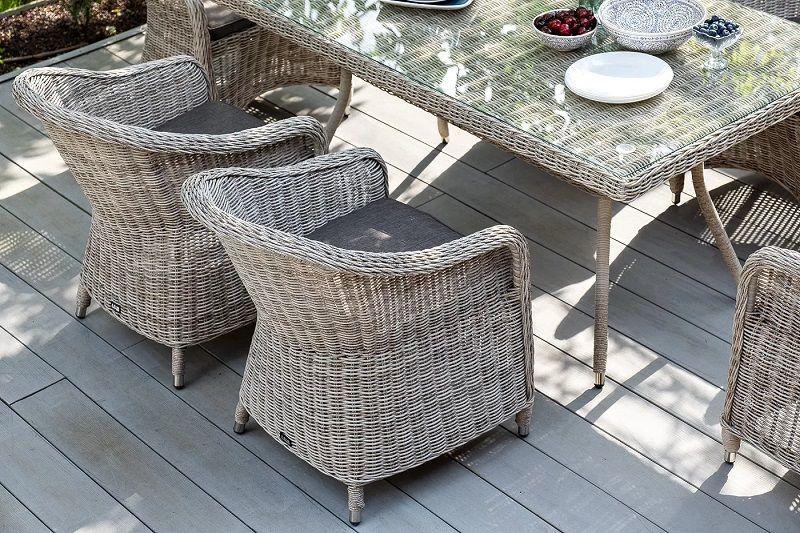 Плетеное кресло Равенна 4SIS из искусственного ротанга, цвет бежевый фото 7