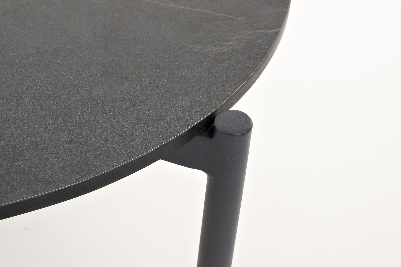 Диего журнальный стол из HPL 120х60 H40, каркас темно-серый (RAL7024), цвет серый гранит фото 5