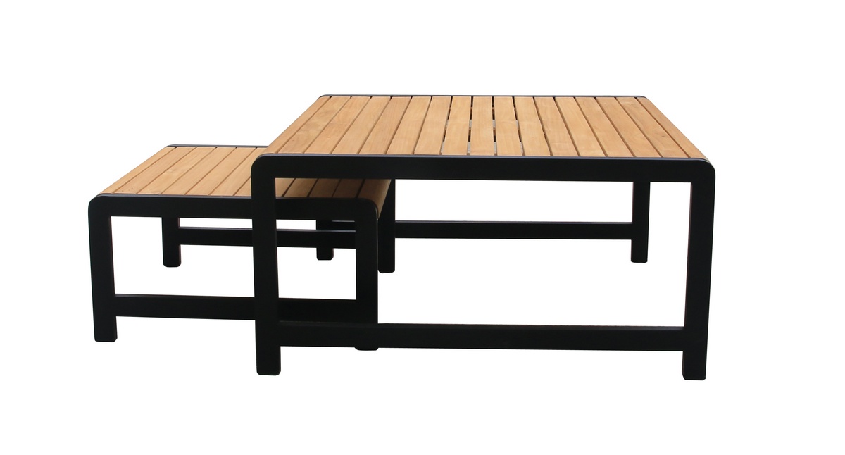 Комплект кофейных столов из алюминия MAYA темный графит Joygarden фото 3