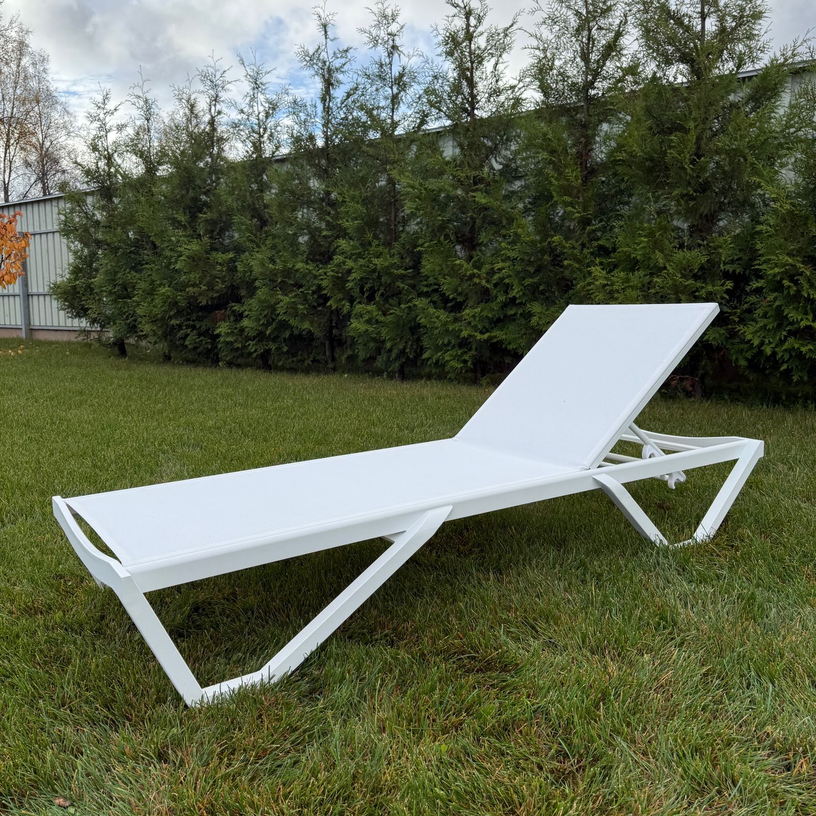 Шезлонг Enzo Royal Family из алюминия белый фото 1