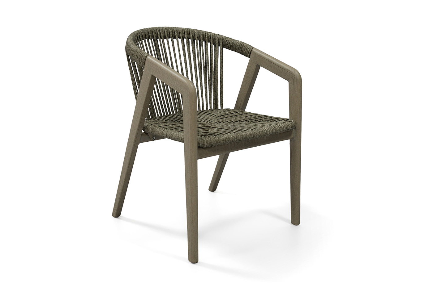 Будапешт стул из искусственного ротанга, цвет серый фото 3