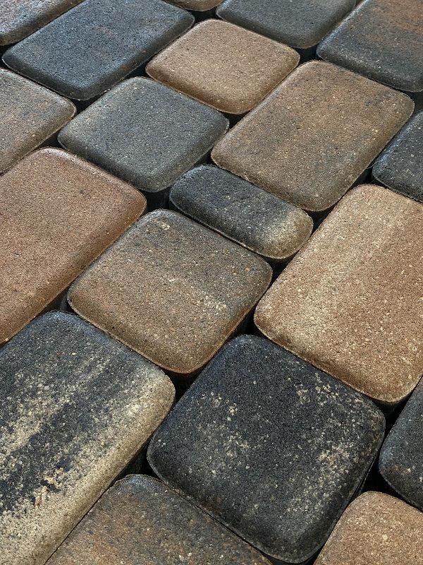 Тротуарная плитка Koldiz Старый город 50 мм Оникс Коричневый фото 1