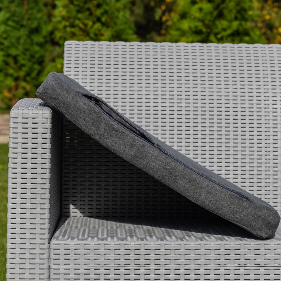 Диван трехместный Lana Royal Family из пластика, цвет светло-серый фото 4