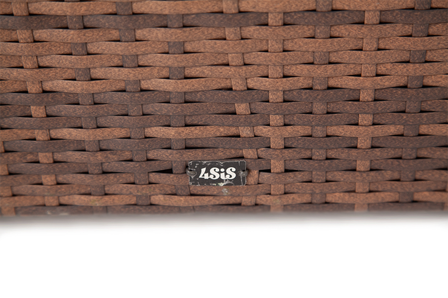 Порту сундук водонепроницаемый из искусственного ротанга, цвет коричневый фото 7