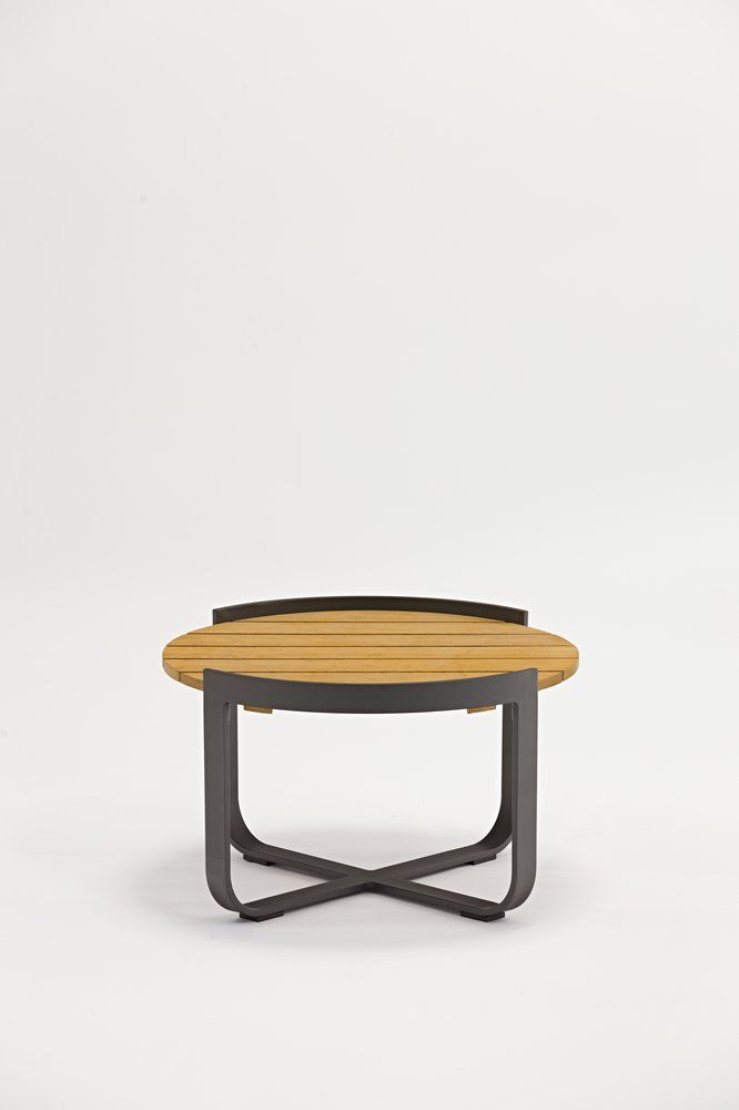 Кофейный столик Boden Brafritid антрацит/натуральный, алюминий/тик фото 5