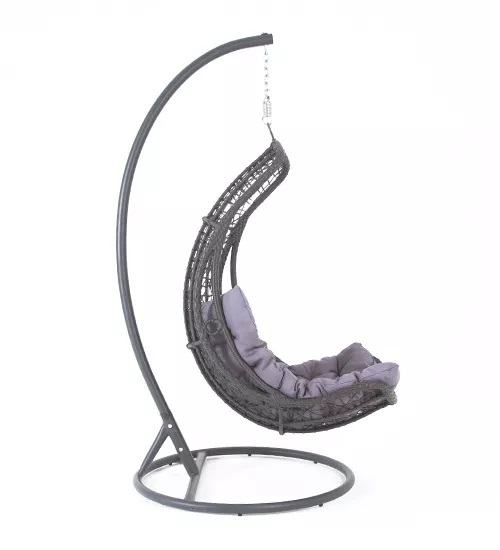 Подвесное кресло Виши 4SIS из искусственного ротанга, цвет коричневый фото 3