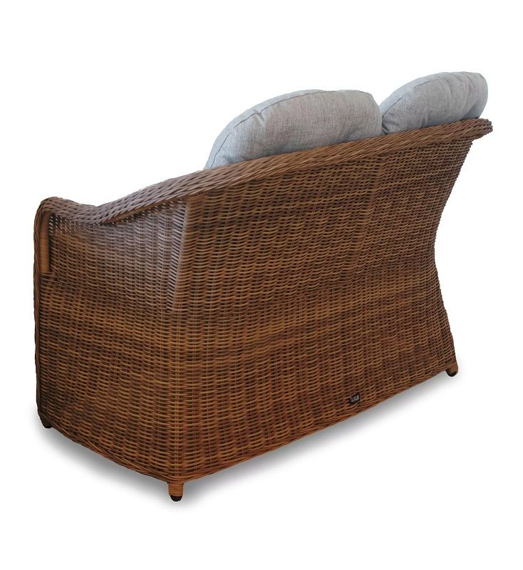 Диван двухместный Равенна 4SIS из искусственного ротанга, цвет коричневый фото 3