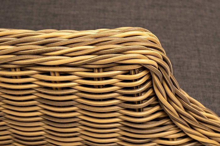 Плетеный Неаполь 4SIS стул из искусственного ротанга, цвет соломенный фото 2