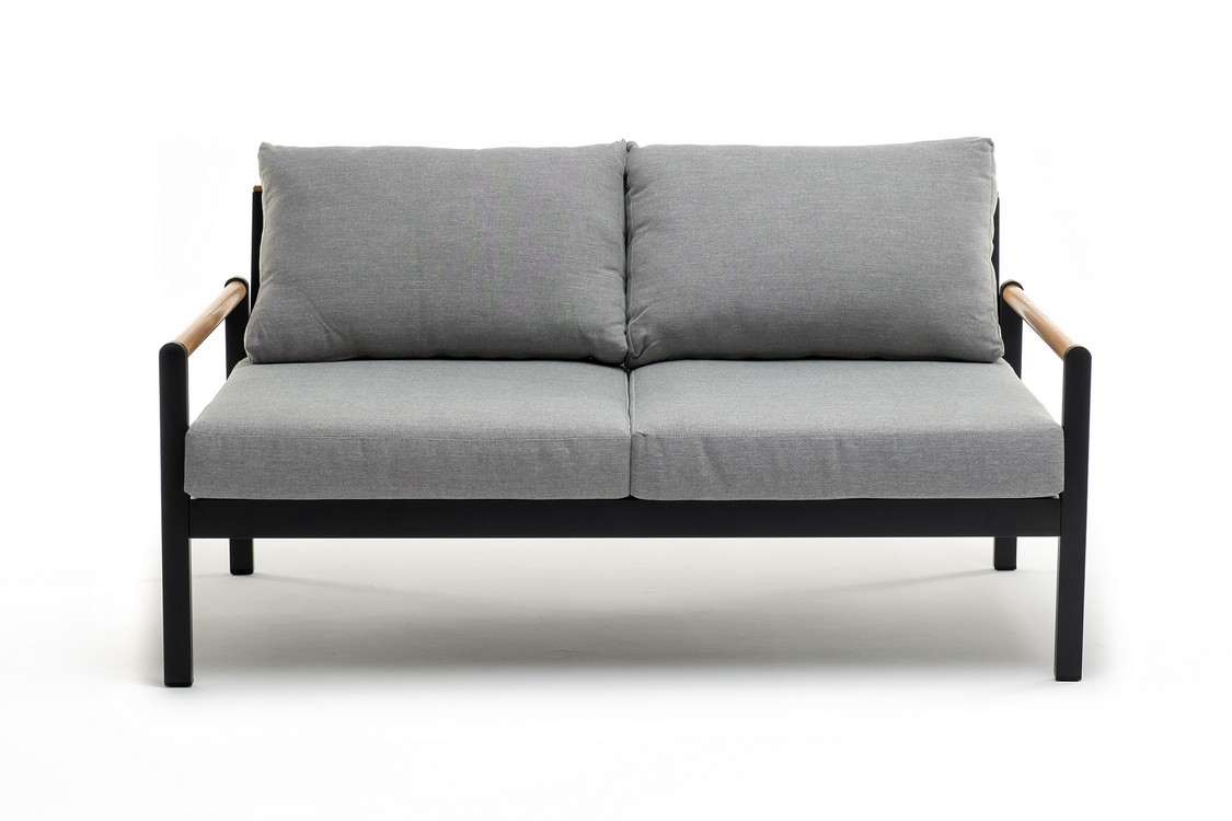 Диван из алюминия MAYA 2-х местный темный графит Joygarden фото 2