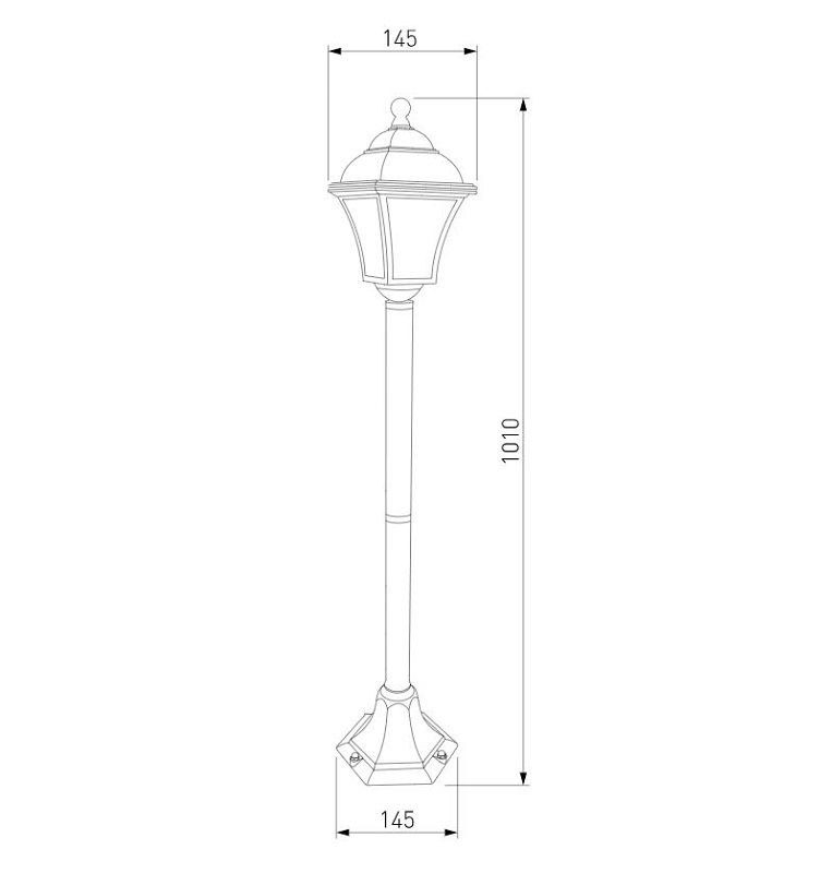 Уличный светильник Elektrostandard Apus F IP44 GL 1009F шоколад фото 2