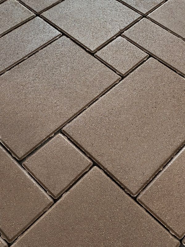 Тротуарная плитка Koldiz Колдиз 4 60 мм Моно Коричневый фото 1