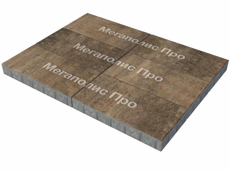 Тротуарная плитка Выбор Прямоугольник Б.5.П.10 600х300х100 мм Листопад Шелковица фото 3