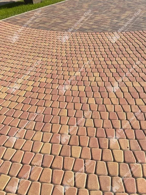 Тротуарная плитка Braer Классико круговая 60 мм, ColorMix Рассвет фото 2