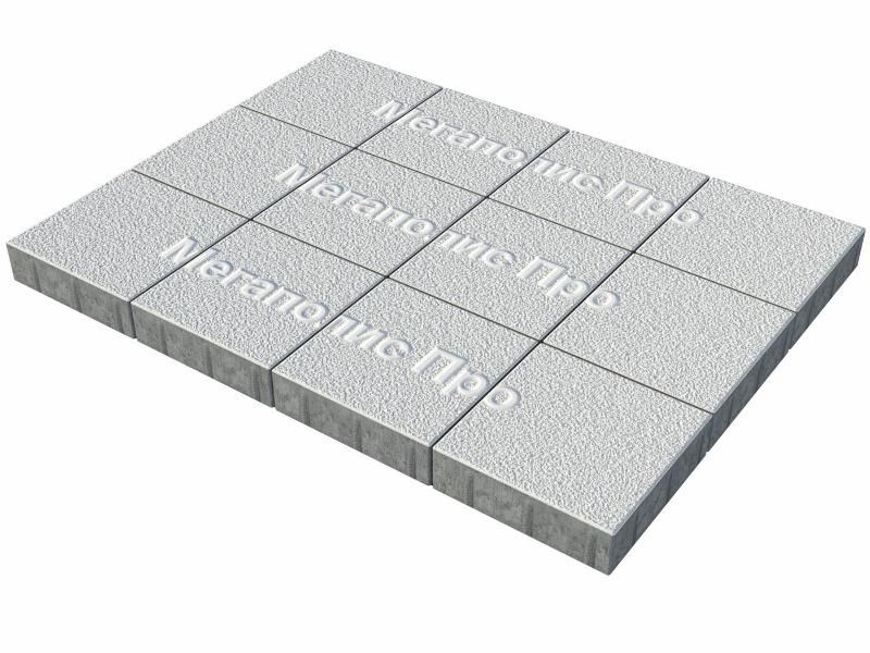 Тротуарные плиты Выбор Квадрат Б.1.К.6 300х300х60 мм Гранит Белый фото 3