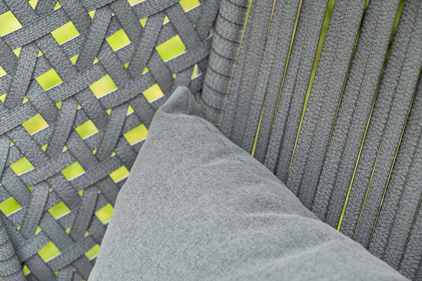 Капри подвесное кресло из искусственного ротанга, цвет серый фото 7