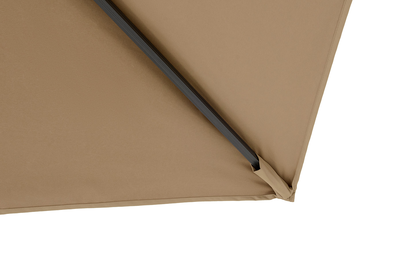 Фабриано зонт двухкупольный 3x3м на алюминиевой опоре, тент темно-серый фото 6