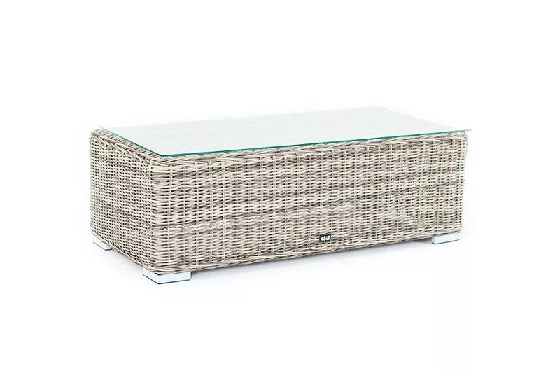 Столик журнальный Боно 4SIS из искусственного ротанга, цвет серый фото 2