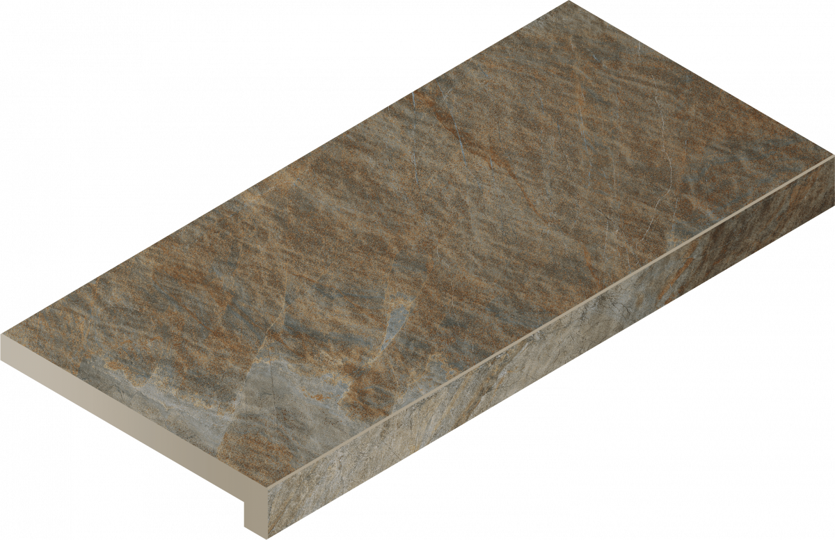 Керамогранитная ступень Italon Манетик X2 Дарк X2 33X60 Угл.пр фото 1