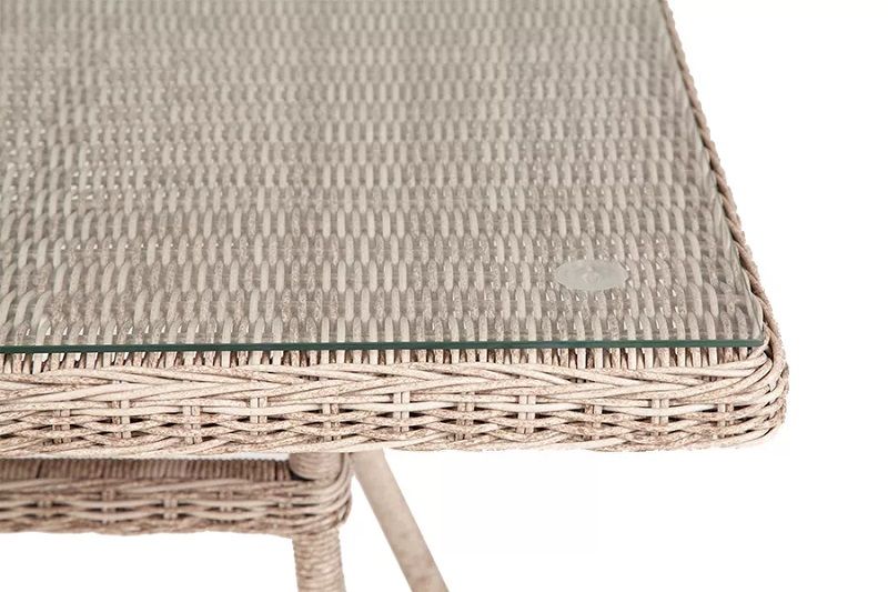 Плетеный стол Айриш 4SIS из искусственного ротанга, цвет бежевый фото 3