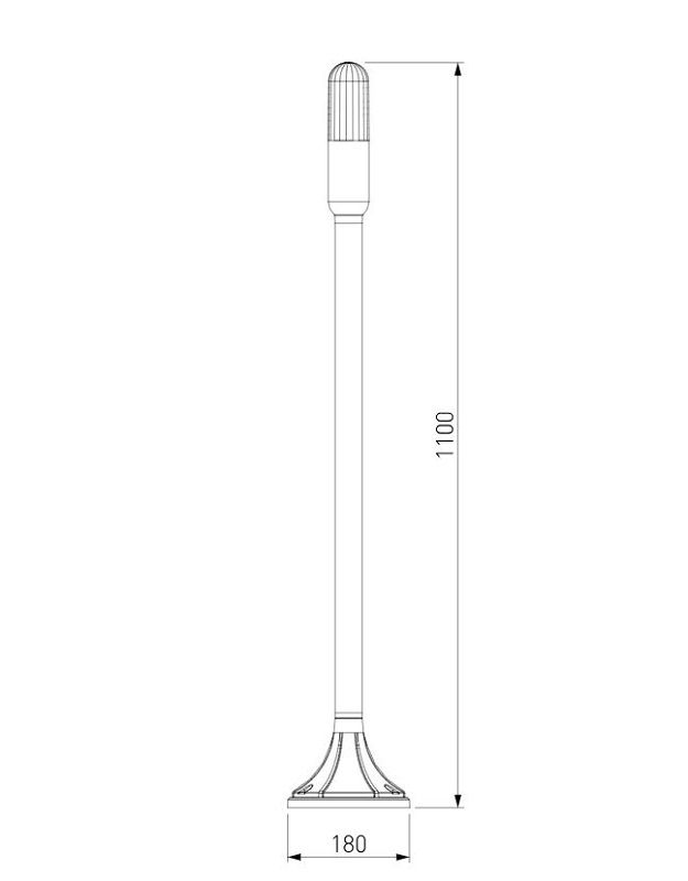 Уличный светильник Elektrostandard ISIDA 35165/F серый фото 3