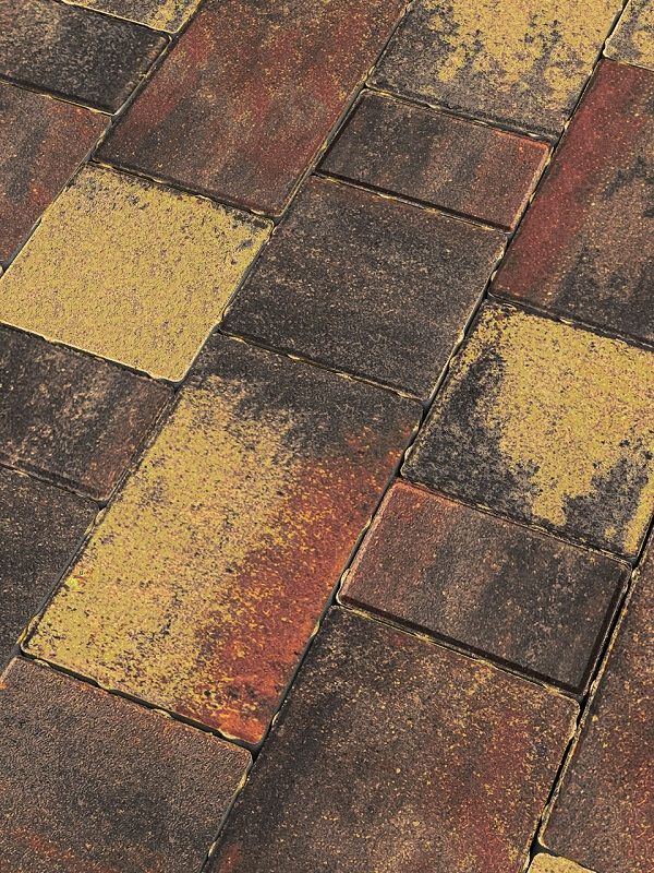 Тротуарная плитка Koldiz Новый Город 60 мм Оникс Желтый фото 1