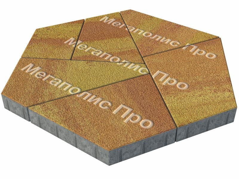 Тротуарная плитка Выбор Оригами Б.4.Фсм.8 80 мм Листопад Гранит Каир фото 2