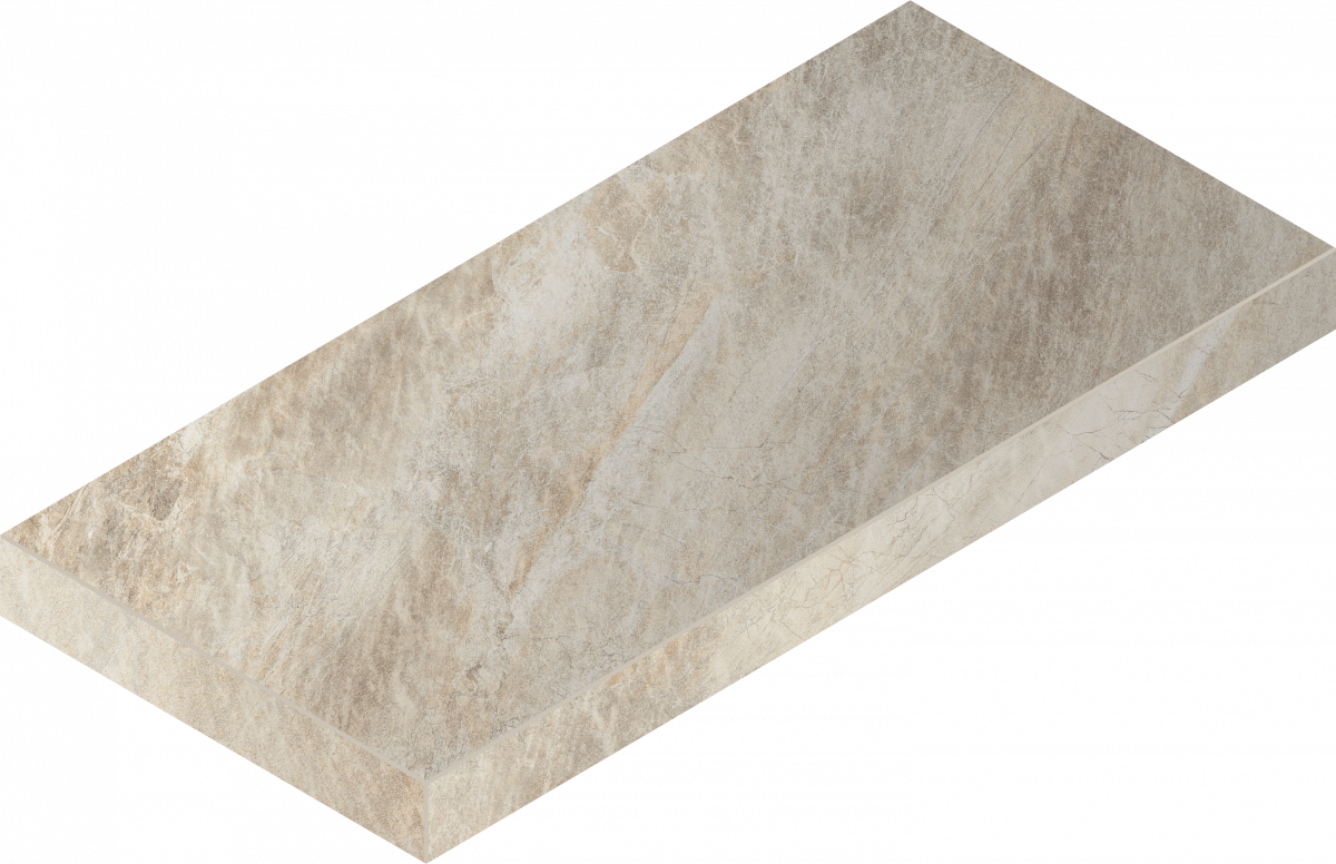 Керамогранитная ступень Italon Манетик X2 Уайт X2 33X60 Угл.лев фото 1