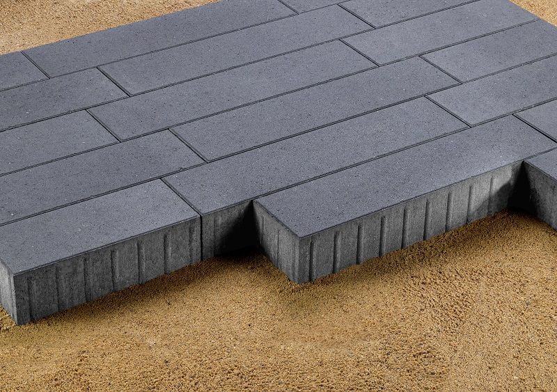 Тротуарная плитка 342 Механический завод Ригель трио 80 мм Черный фото 3