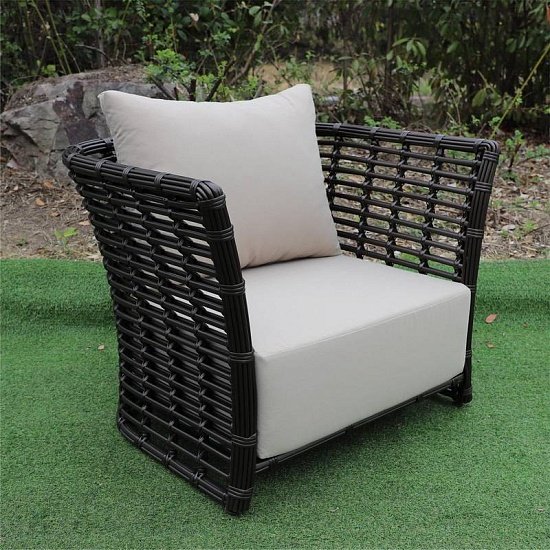 Кресло Валенсия 4SIS из искусственного ротанга, цвет бронзовый фото 2