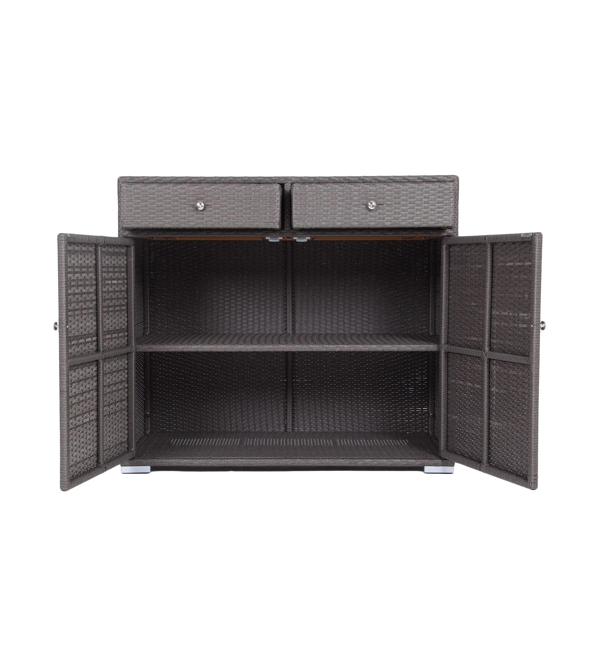 Мальта тумба плетеная из искусственного ротанга, цвет графит фото 4