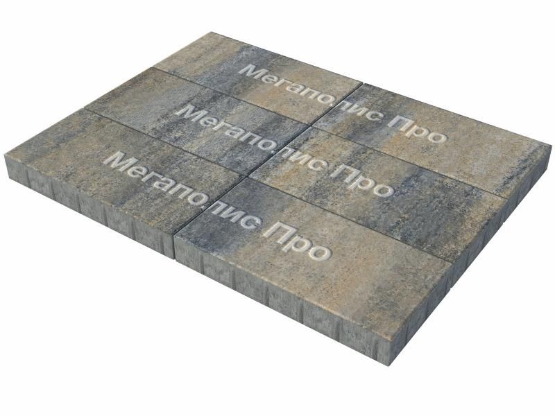 Тротуарная плитка Выбор Прямоугольник Б.5.П.8 600х300х80 мм Искусственный камень Базальт фото 3