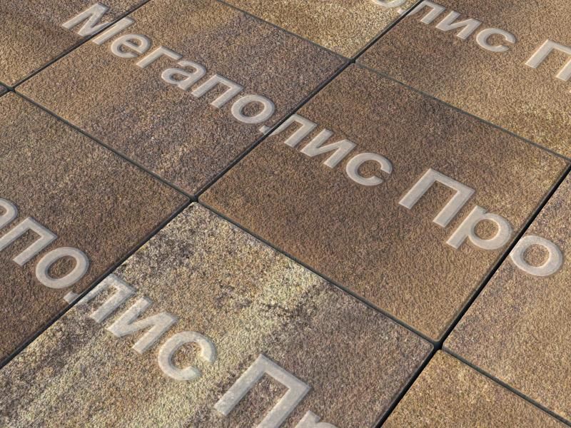 Тротуарные плиты Выбор Квадрум В.1.К.10 300х300х100 мм Листопад Гранит Мокко фото 2