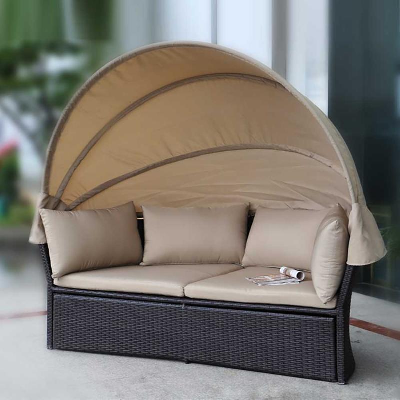 Диван-трансформер из искусственного ротанга AFM-325B Brown фото 3