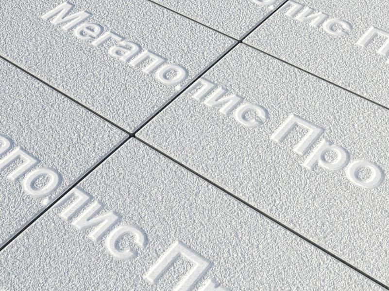 Тротуарная плитка Выбор Прямоугольник Б.5.П.10 600х300х100 мм Белый Гранит фото 2