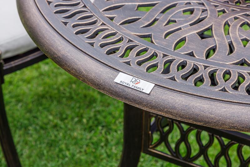 Обеденный комплект Wilhelm Royal Family из алюминия на 4 персоны фото 10