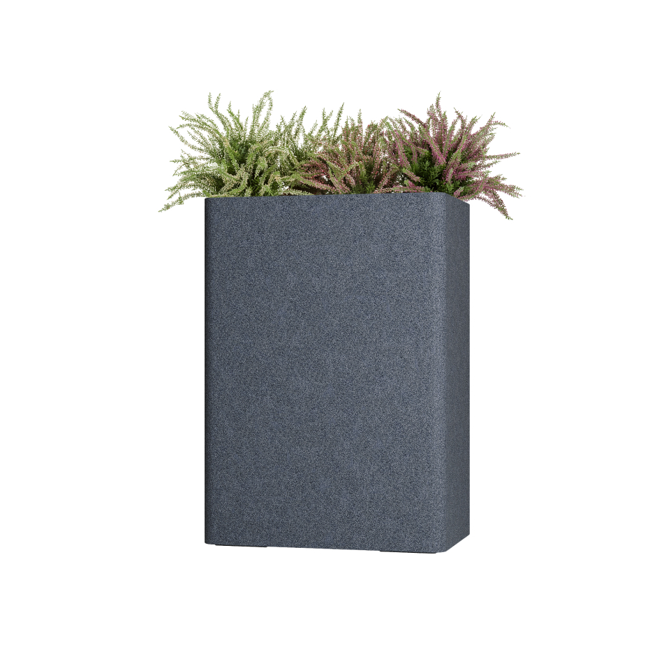 Кашпо TERRAFAKTURA Флора 55x35xH77 Базальт фото 1