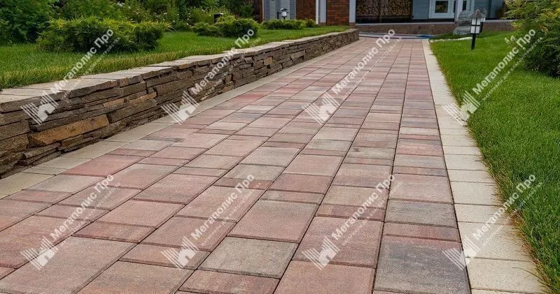 Тротуарная плитка Braer Мозаика, 60 мм. Фламинго фото 5
