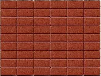 Брусчатка Прямоугольник 100х200х60 мм - Braer красный