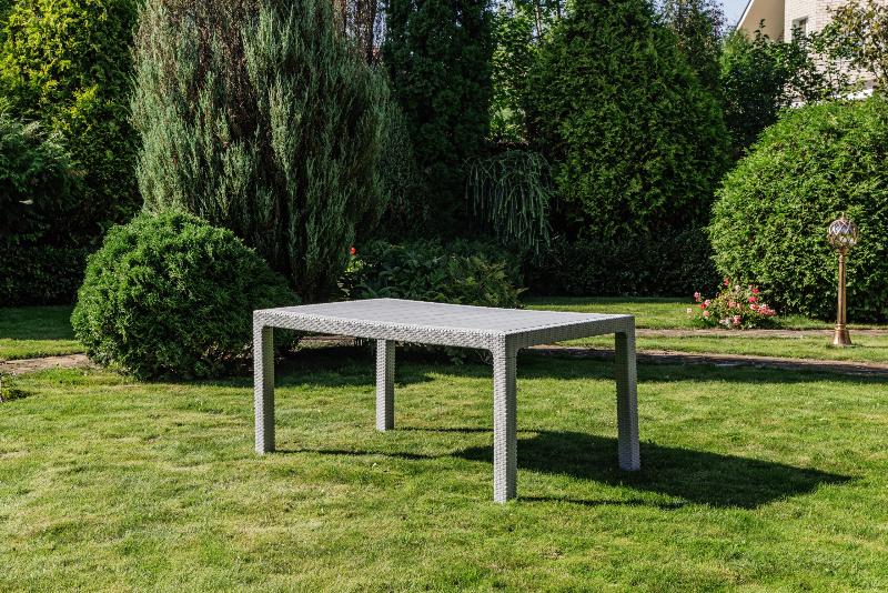 Обеденный стол July Royal Family из пластика, цвет светло-серый фото 1