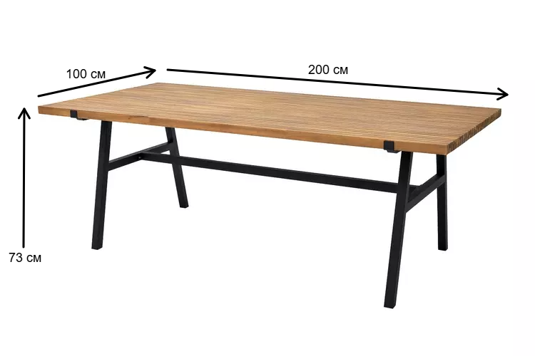 Обеденный стол из алюминия АЛЬТО 200 см Joygarden фото 4