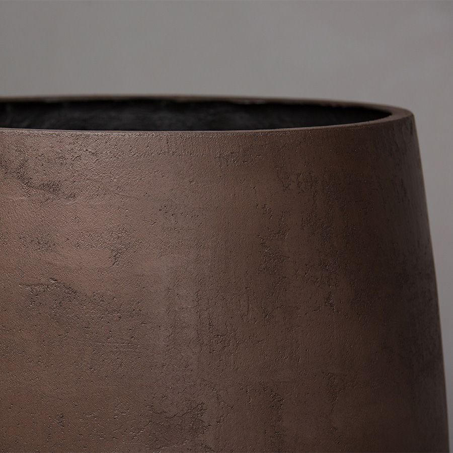 Кашпо Concretika Овал D30 H41 Кофе фото 2