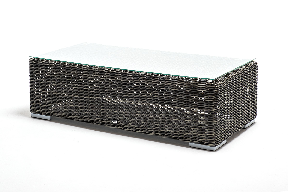 Боно журнальный столик из искусственного ротанга, цвет графит фото 1