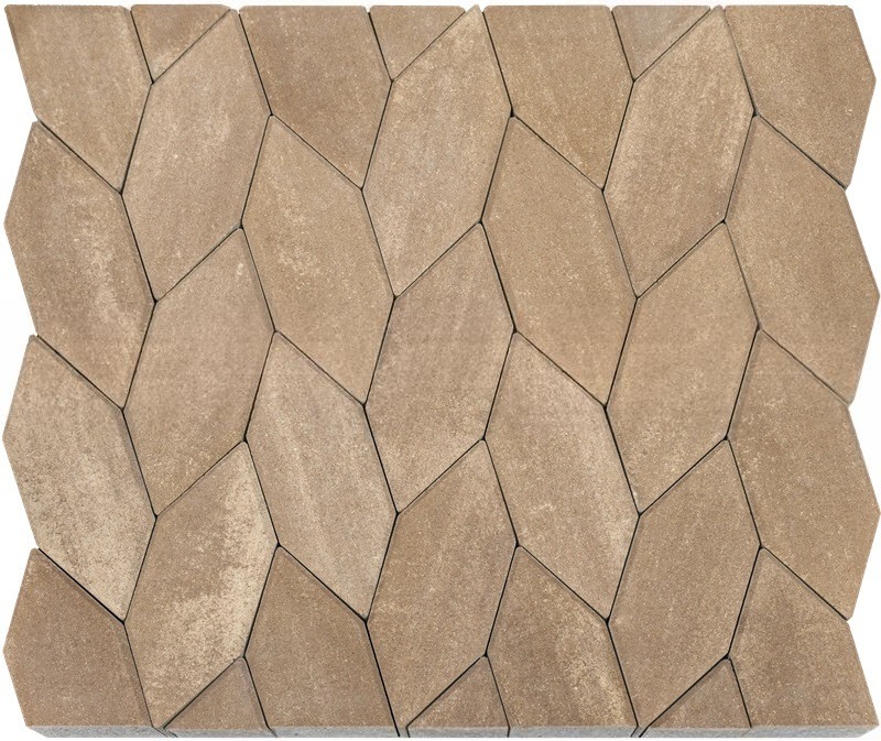 Тротуарная плитка Braer Карат 80 мм ColorMix цвет Миндаль фото 2