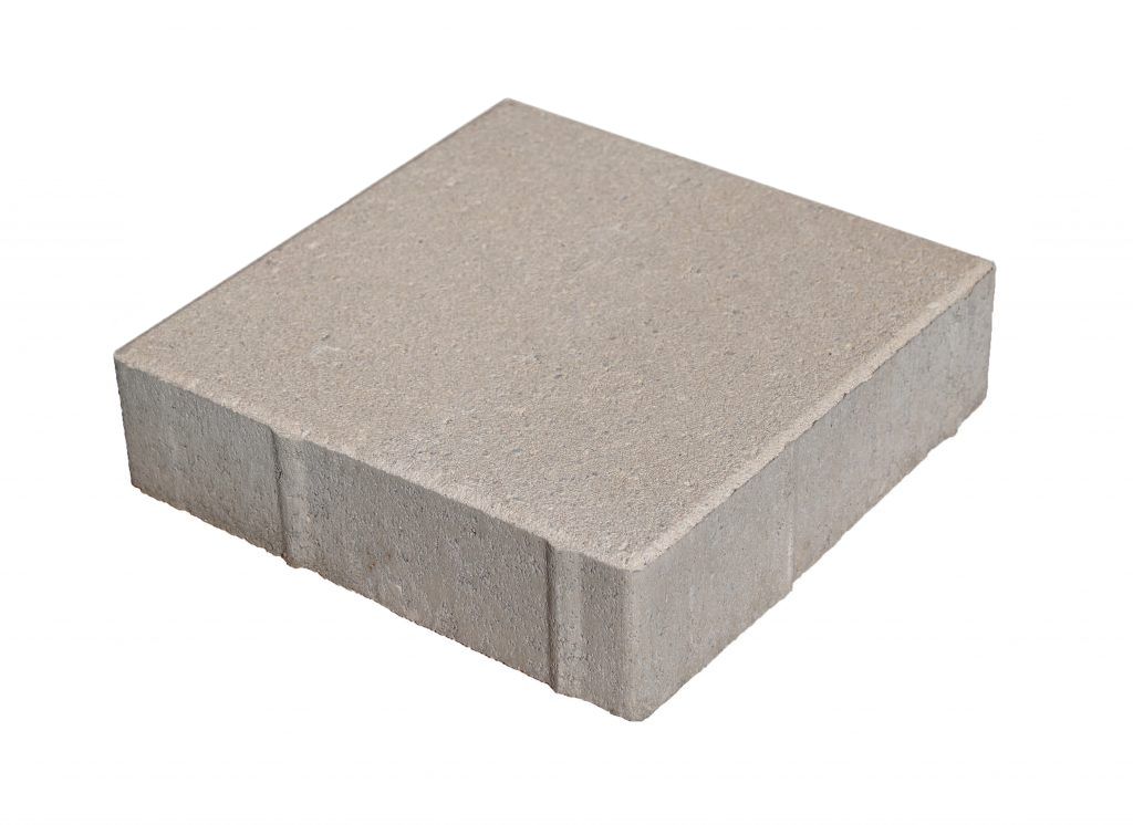 Тротуарная плитка 342 Механический завод Квадрат 300х300х80 мм, Серый фото 1