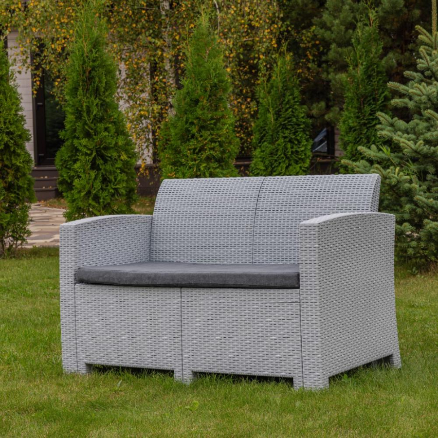 Обеденный комплект Grand Lana L Royal Family из пластика, цвет светло-серый фото 6